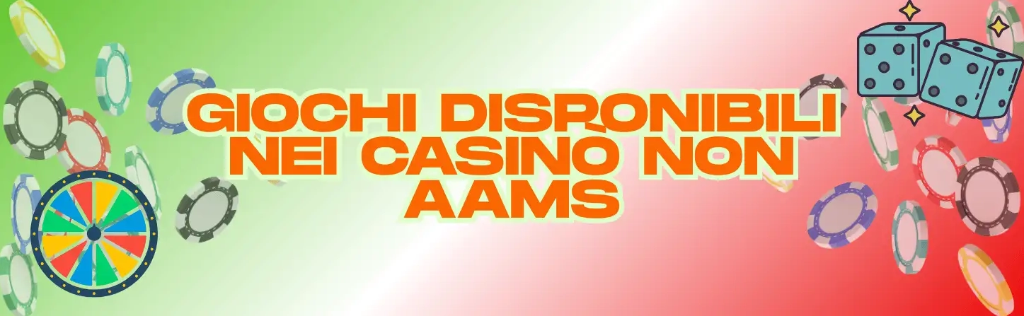 Giochi disponibili nei casinò non AAMS